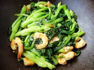 海米油菜的做法步骤：5