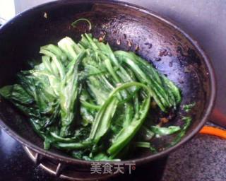 豆豉蒜蓉油麦菜的做法步骤：7