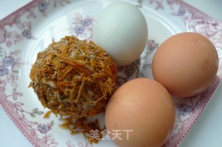 【闽菜】三色蒸蛋的做法步骤：1