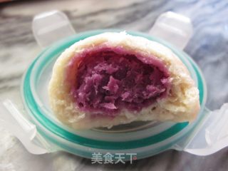 奶香紫薯包的做法步骤：7