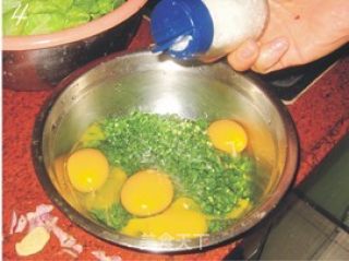 韭菜煎蛋饼的做法步骤：4