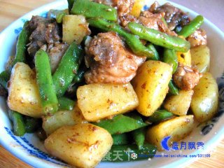 土豆四季豆烧鸡腿的做法步骤：11