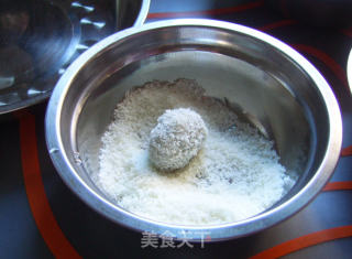 蜜豆椰蓉糯米糍——用豆浆做的的做法步骤：7