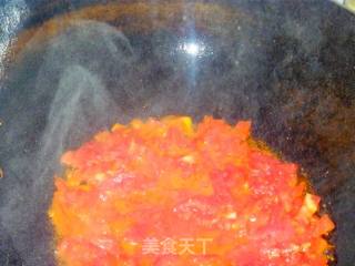 【中式吃食】西红柿鸡蛋疙瘩汤的做法步骤：8