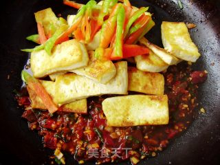 回锅家常豆腐的做法步骤：6