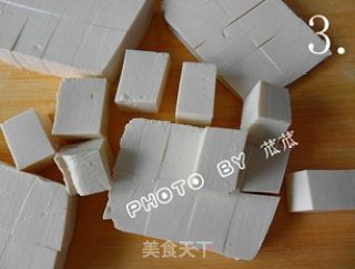【苏菜】红烧豆腐鸡丁的做法步骤：3