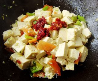 青椒炒豆腐的做法步骤：4