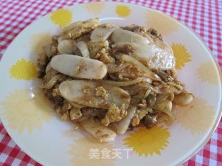 蔥炒白粿干的做法步骤：8
