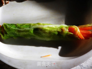 花色菜卷的做法步骤：10
