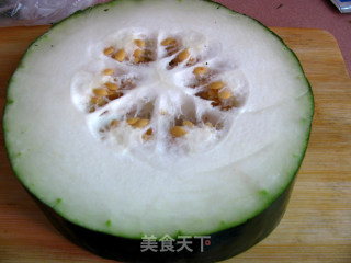 肉末蒸冬瓜的做法步骤：1