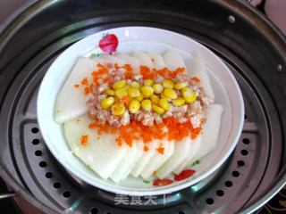 肉末蒸冬瓜的做法步骤：6
