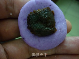 苏州船点【紫薯葡萄】的做法步骤：7