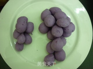 苏州船点【紫薯葡萄】的做法步骤：9