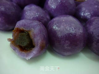 苏州船点【紫薯葡萄】的做法步骤：11
