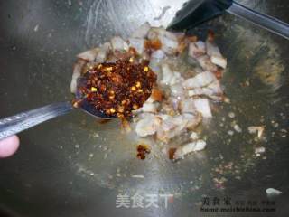 家常菜肴@@虾米酱炒烧肉的做法步骤：4