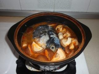 红汤砂锅豆腐的做法步骤：7