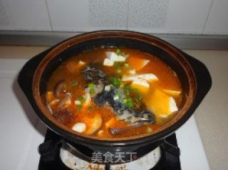 红汤砂锅豆腐的做法步骤：8