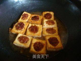 咸鲜酥嫩滴——肉馅酿豆腐的做法步骤：7