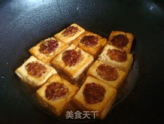 咸鲜酥嫩滴——肉馅酿豆腐的做法步骤：8