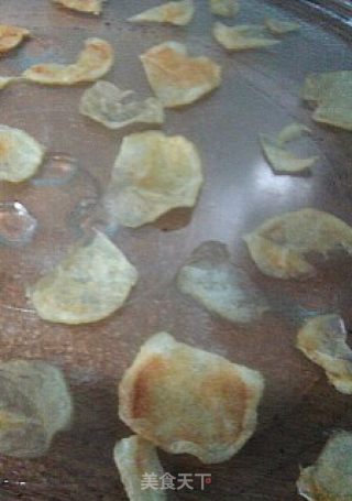 无油微波炉薯片的做法步骤：4