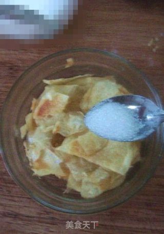 无油微波炉薯片的做法步骤：5