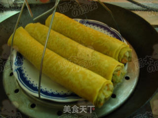 薯泥豆皮卷的做法步骤：6