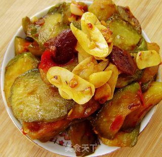 豆瓣蒜香茄子的做法步骤：7
