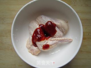 比翼烤翅的做法步骤：2