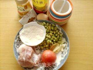 酥肉烩毛豆的做法步骤：1