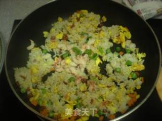 苏菜—扬州炒饭的做法步骤：7
