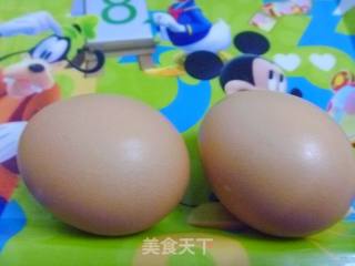 【苏菜】扬州家常小炒---丝瓜毛豆炒鸡蛋的做法步骤：2