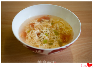 番茄蛋花汤（两人份）的做法步骤：7
