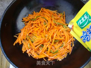 葱香萝卜丝的做法步骤：7