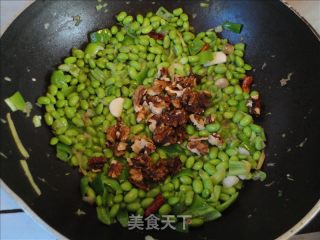 【浙菜】青豆炒核桃的做法步骤：6