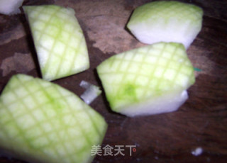 素菜荤吃的红烧冬瓜的做法步骤：2