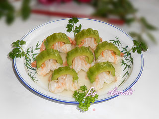 [浙菜] 苦瓜如意虾的做法步骤：8