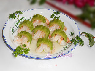 [浙菜] 苦瓜如意虾的做法步骤：9