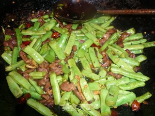 肉炒豆角的做法步骤：5