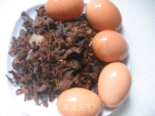 【浙菜】梅干菜笋干卤鸡蛋的做法步骤：1