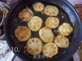 【浙菜】爽脆炸藕盒的做法步骤：10