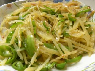 青椒土豆丝的做法步骤：5