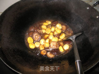 【浙菜】栗子冬菇的做法步骤：4