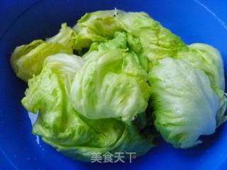 【闽菜】改良版---白灼生菜的做法步骤：2