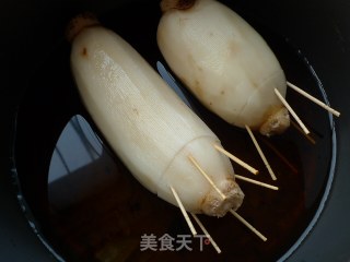 【浙菜】桂花糯米藕的做法步骤：5