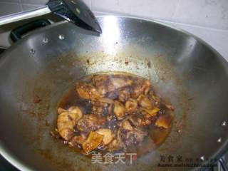 家常菜肴@@葱段炒沙茶鸡块的做法步骤：7