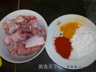 家常菜肴@@我家最爱的咖喱炸鸡块的做法步骤：1