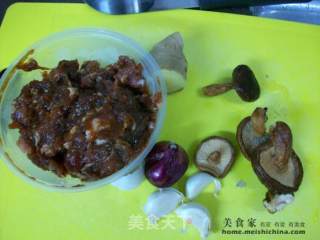 家常菜肴@@花菇蒸猪肉的做法步骤：1