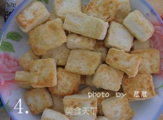 【浙菜】火腿豆腐块的做法步骤：4