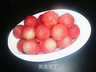 冰爽的西瓜球的做法步骤：3