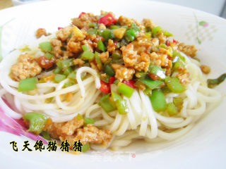 青椒肉打卤面的做法步骤：9